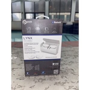 LYNX True Wireless Bluetooth Earbuds with Charging Case White Brand New